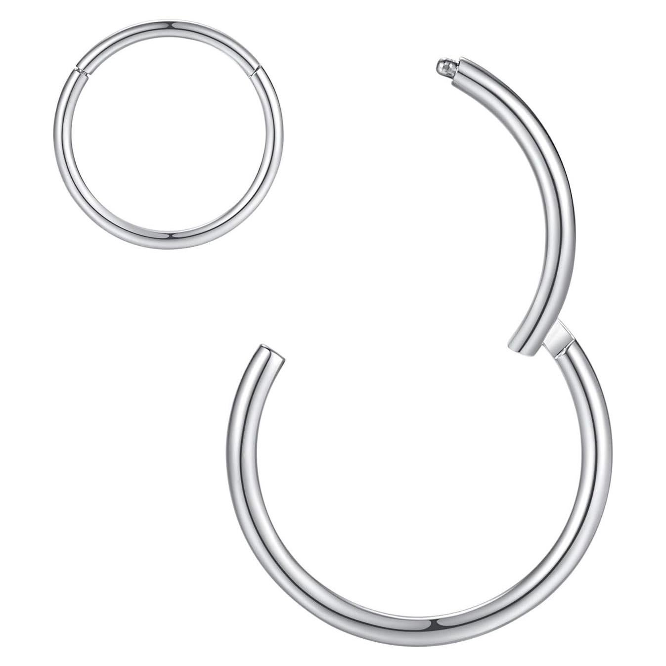 Aro Nasal Hipoalergénico 18G 8mm Acero Quirúrgico Orangelove