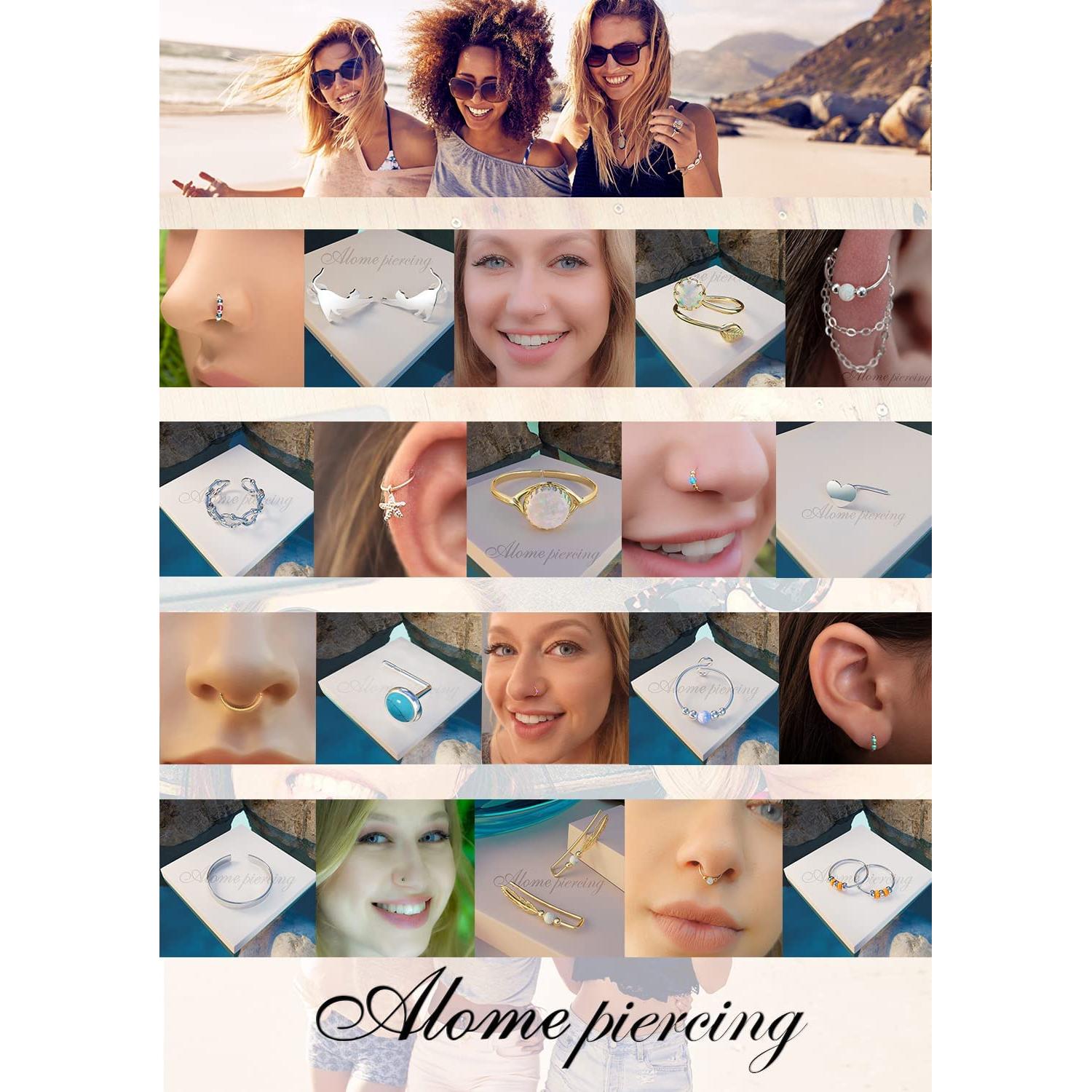 Anillo de Nariz de Plata Esterlina 925 Hecho a Mano 7mm