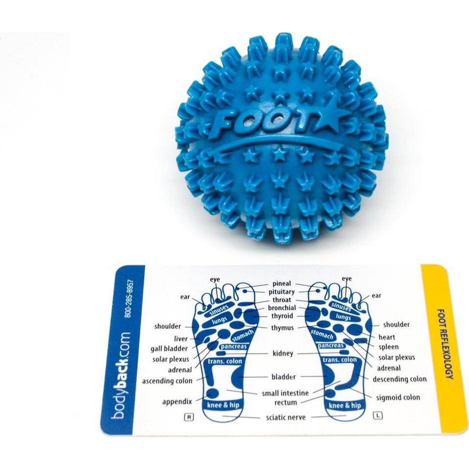 Bola Masajeadora Estrella Body Back Footstar 5.08 cm Azul