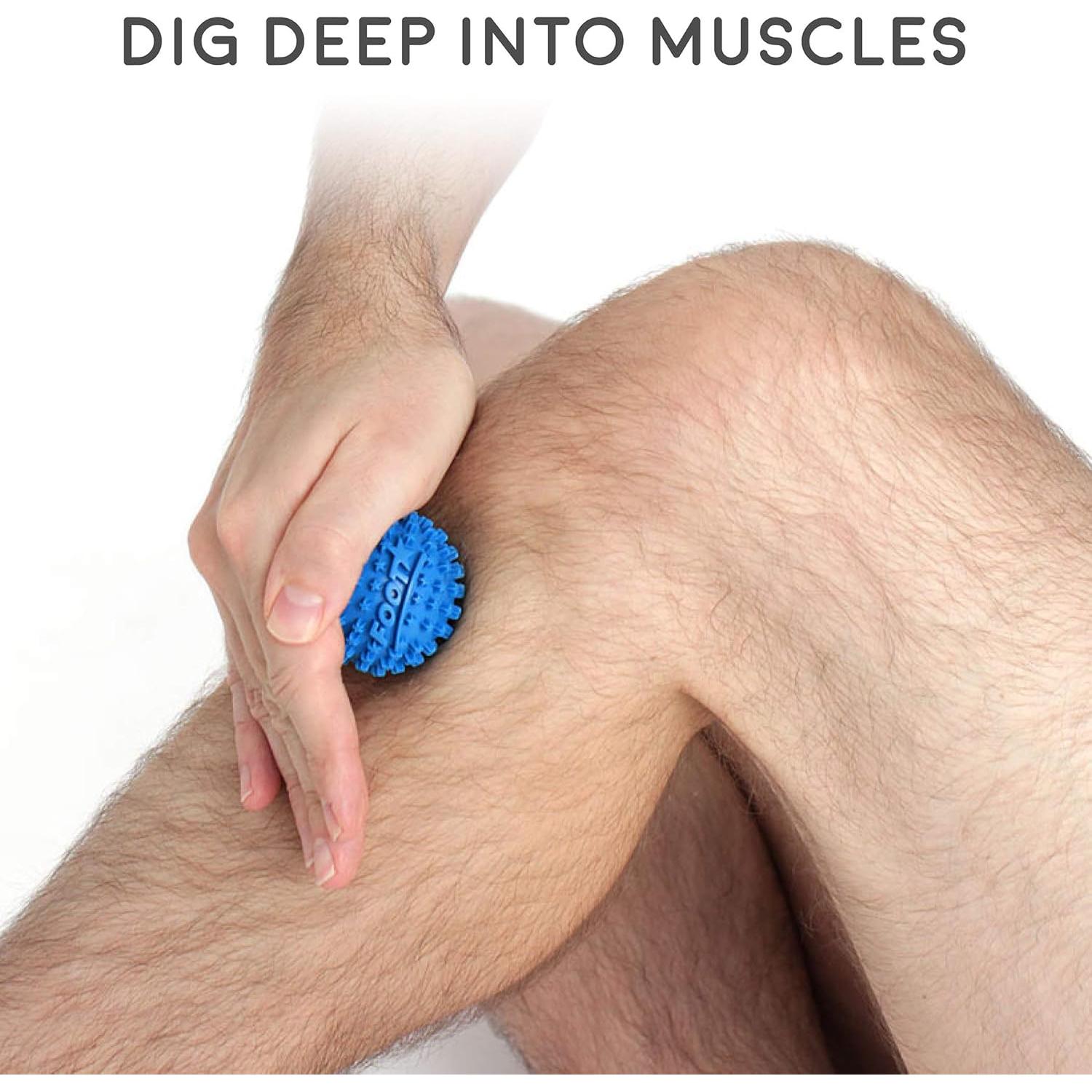 Bola Masajeadora Estrella Body Back Footstar 5.08 cm Azul