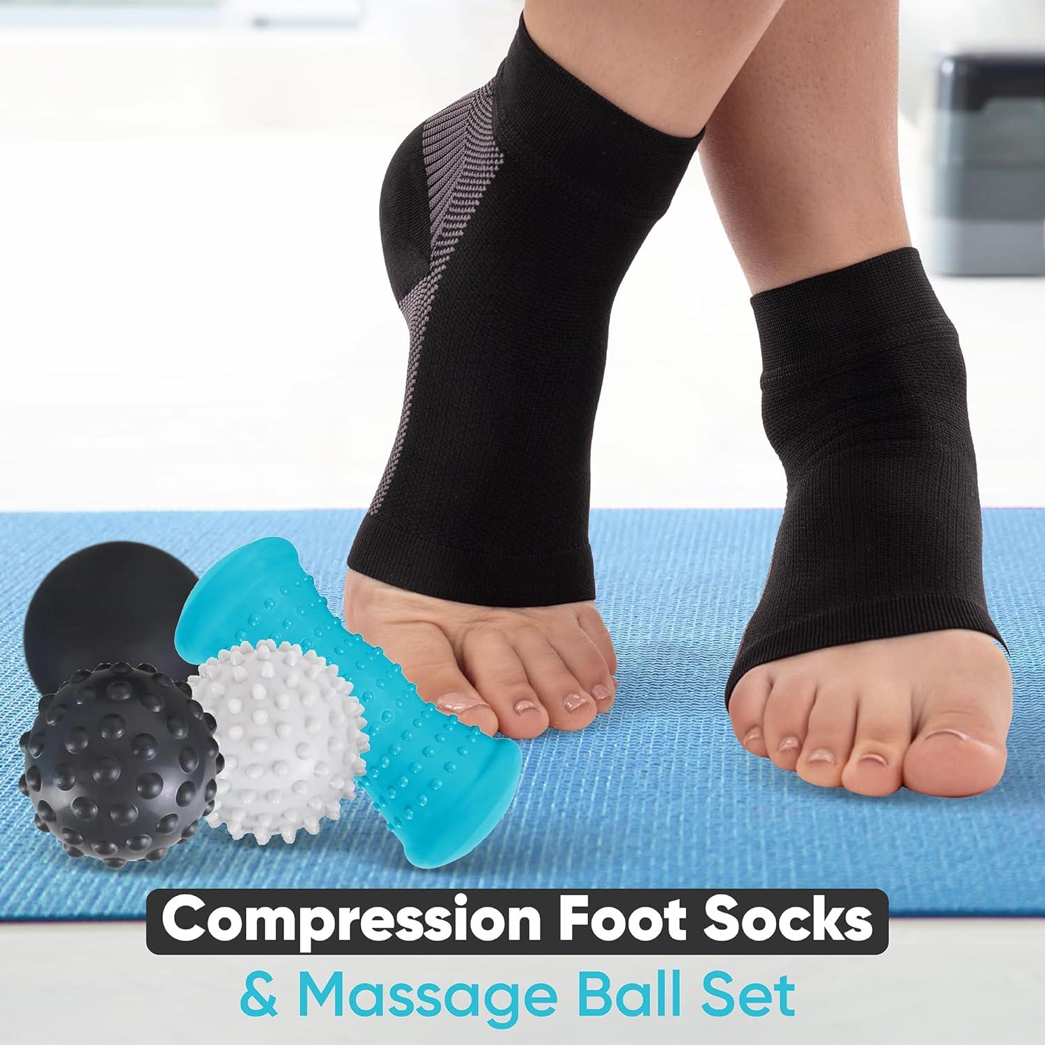 Kit de Alivio para Fascitis Plantar Cushio - Rodillo y Bola de Masaje