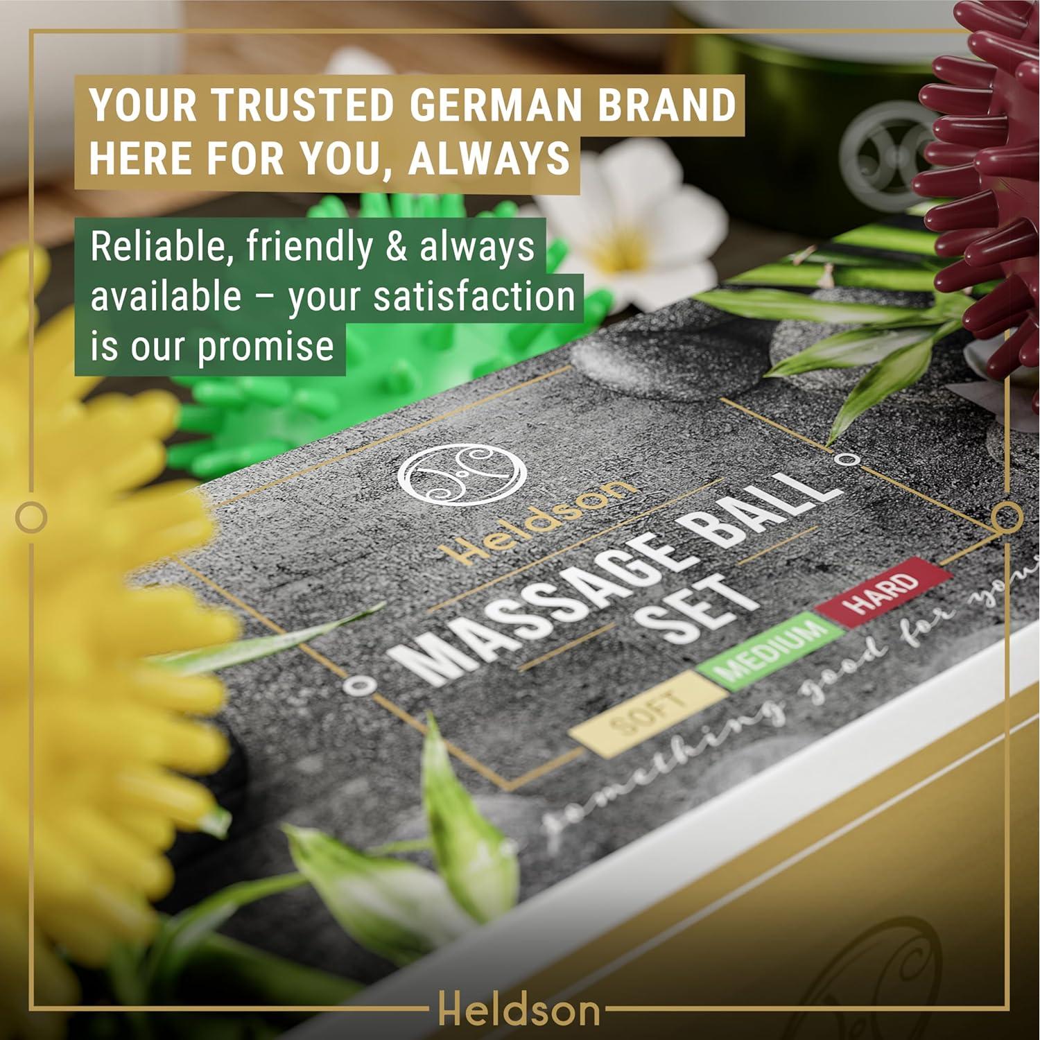 Conjunto de Pelotas de Masaje Espinosas HELDSON - 3 Firmesas