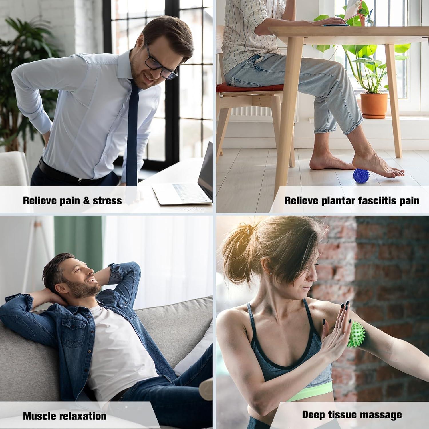 Conjunto de Rodillos de Masaje Maliton para Pies y Cuerpo