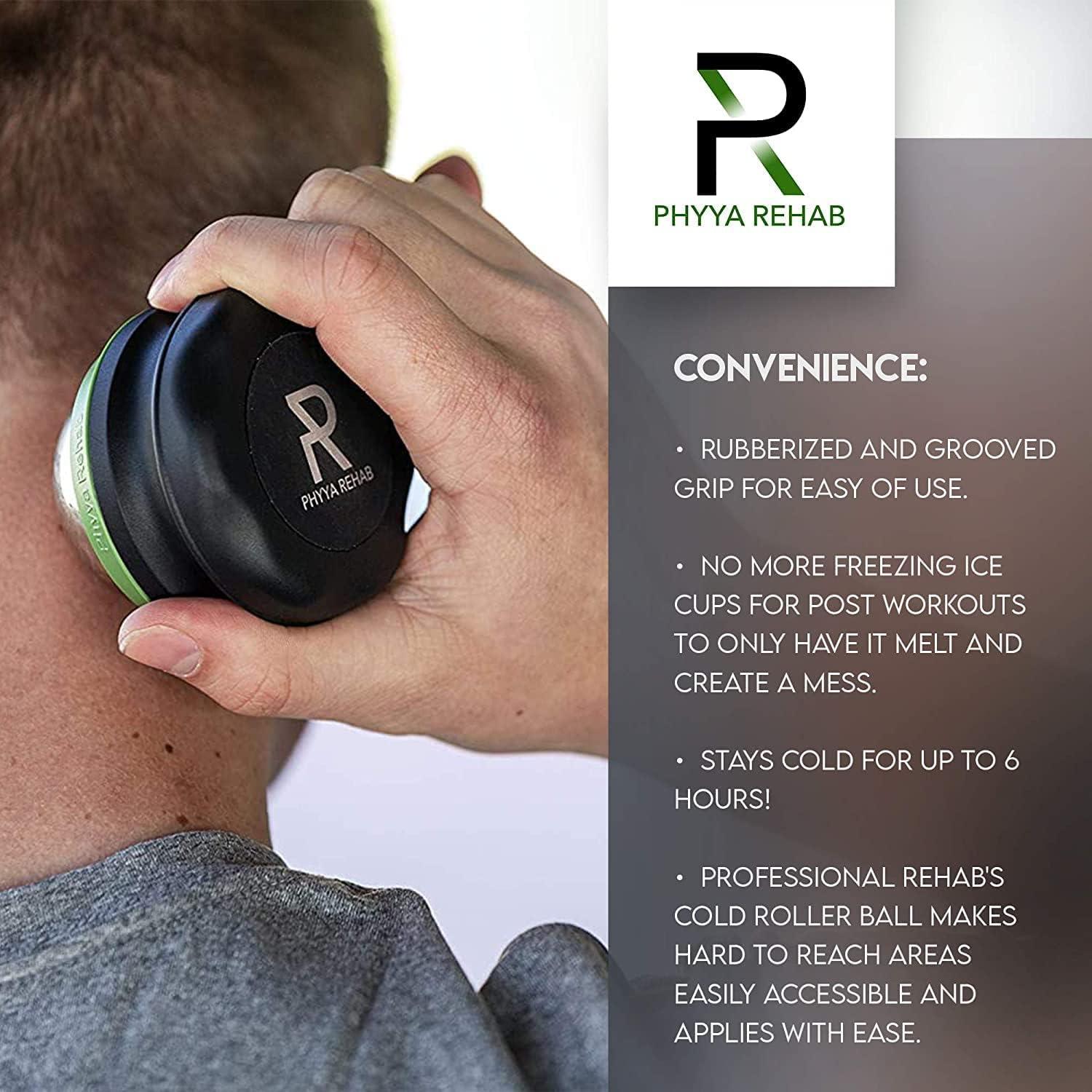 Rodillo de Masaje Frío Phyya Rehab 6.35 cm para Alivio Muscular