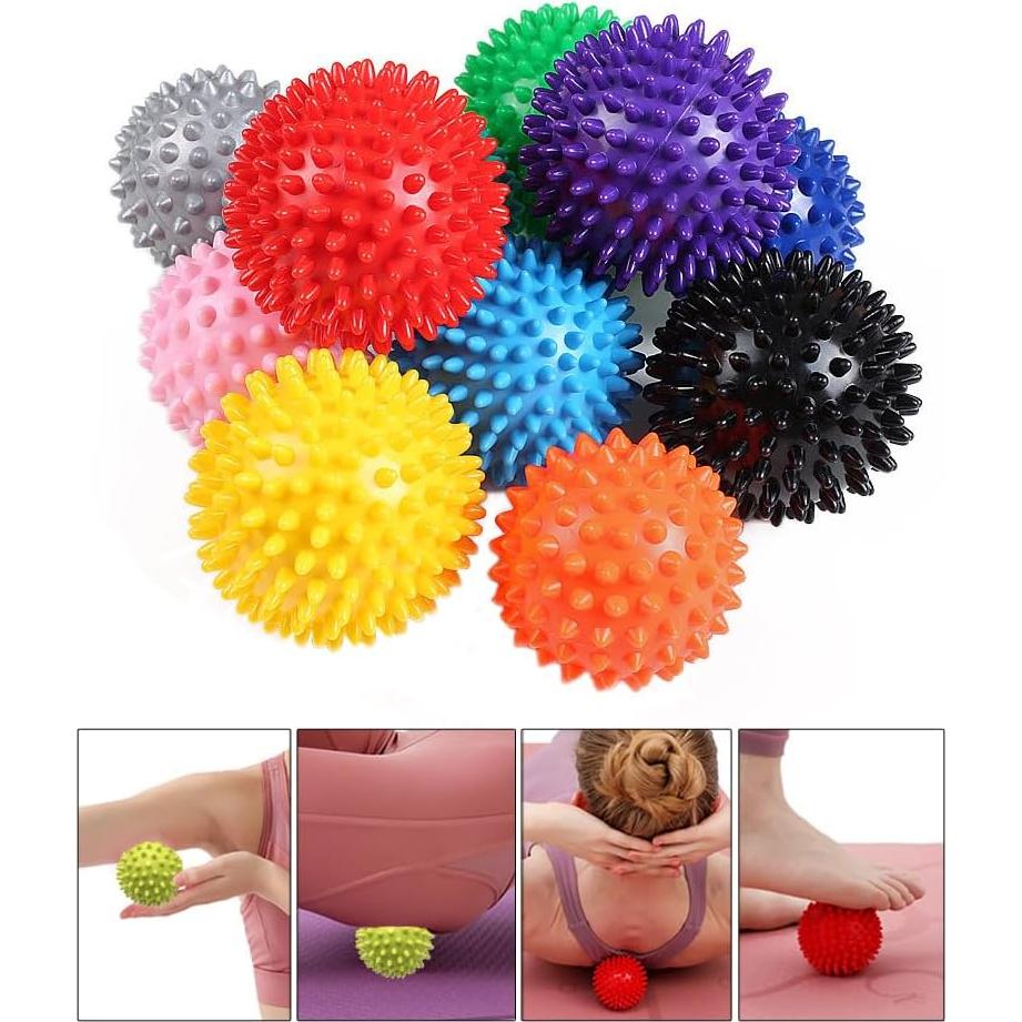 Bola de Masaje AKOAK 8.5cm PVC Verde Neón para Dolor Muscular