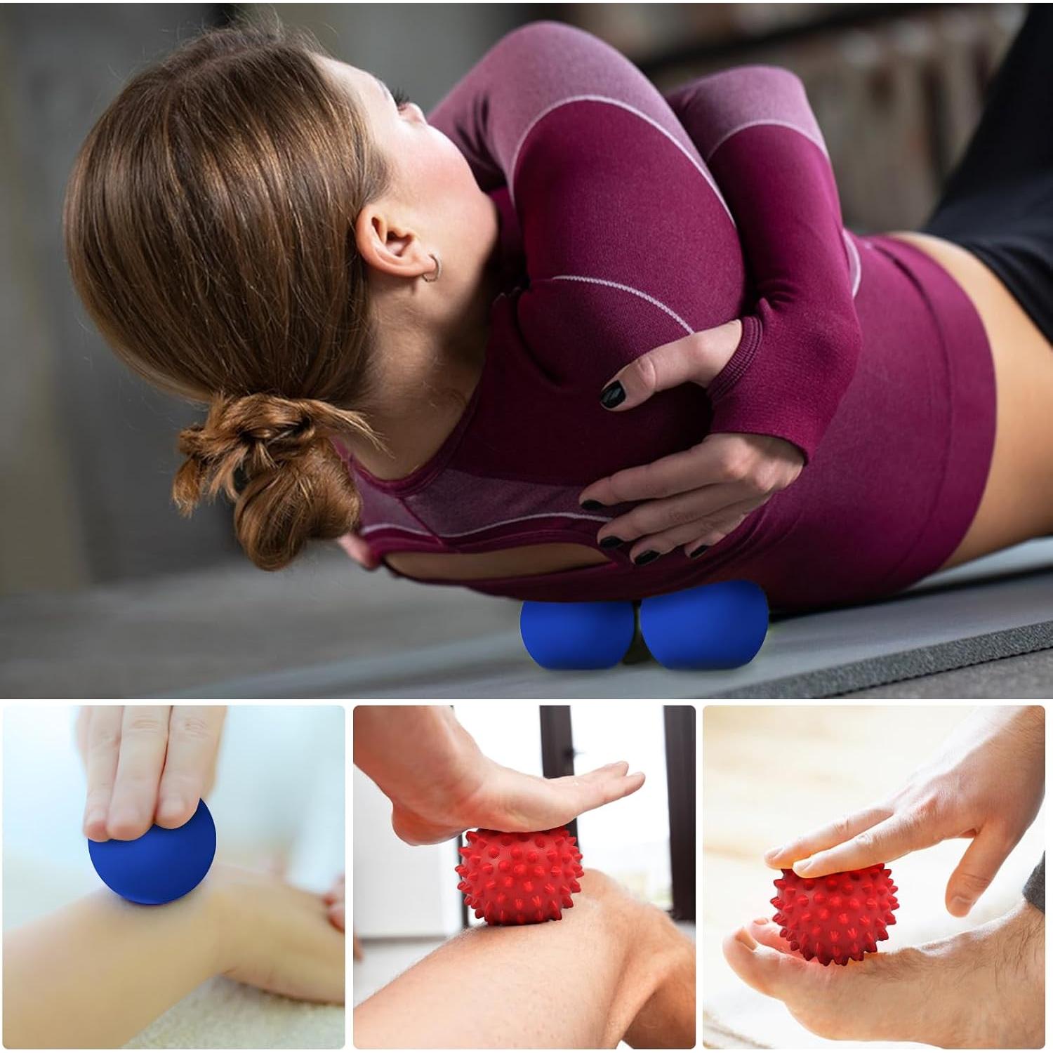 Juego de Pelotas de Masaje LUKYPORT para Alivio Muscular