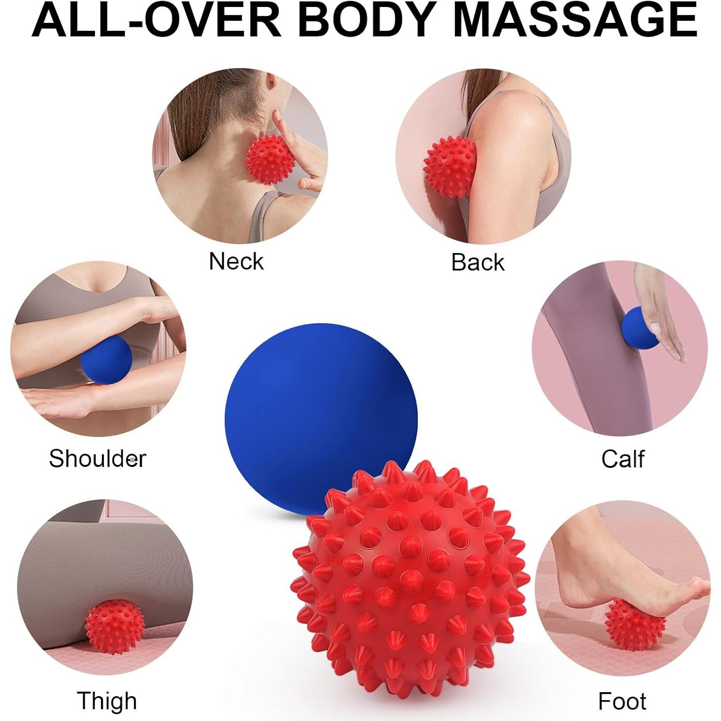 Juego de Pelotas de Masaje LUKYPORT para Alivio Muscular