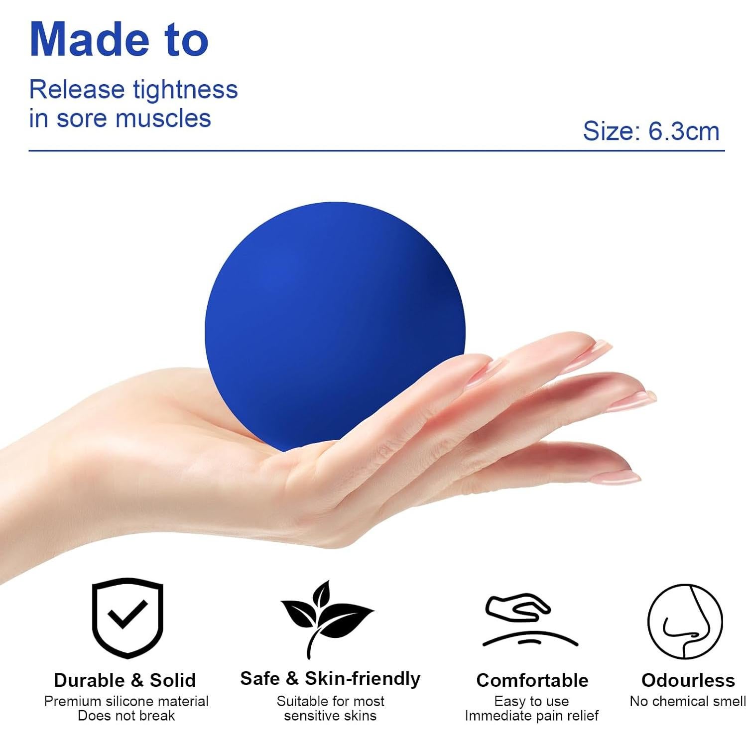 Juego de Pelotas de Masaje LUKYPORT para Alivio Muscular