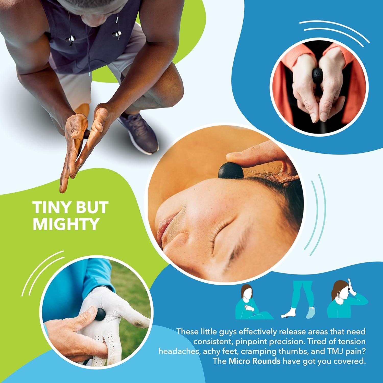 Conjunto de Pelotas de Masaje RAD Micro Rounds - Alivio Miofascial