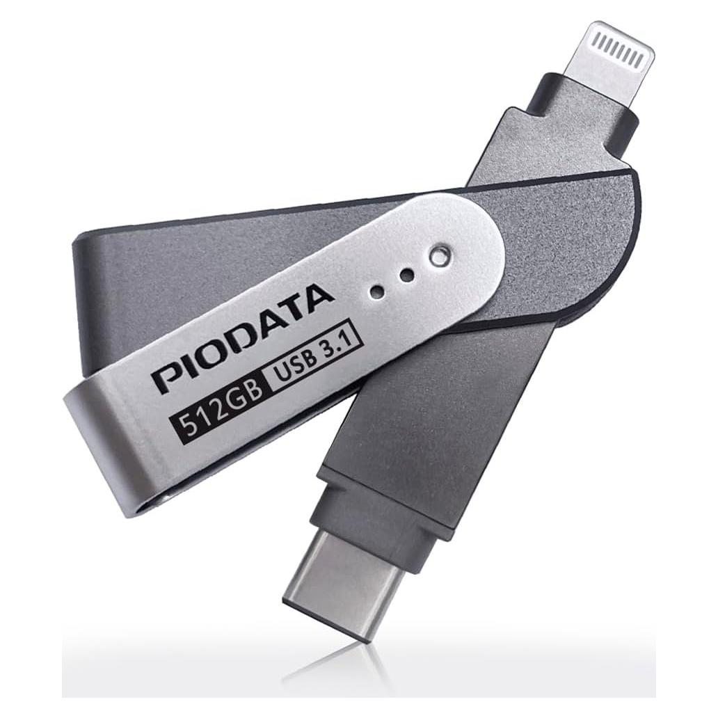 iXflash 512GB Pen Drive Lightning y USB Tipo C PioData