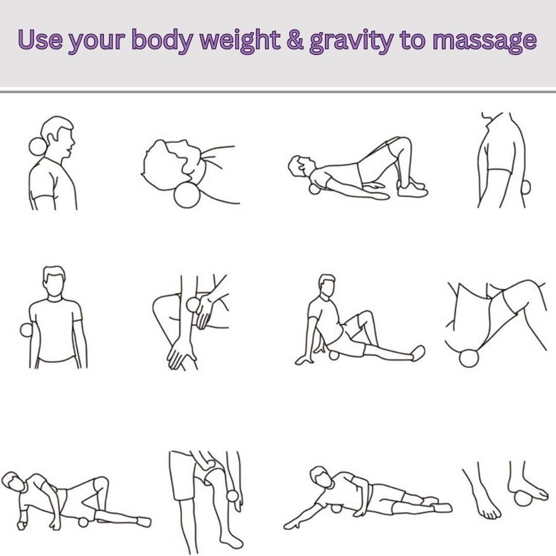 Bolas de Masaje Espinosas Comfilux para Alivio de Dolor