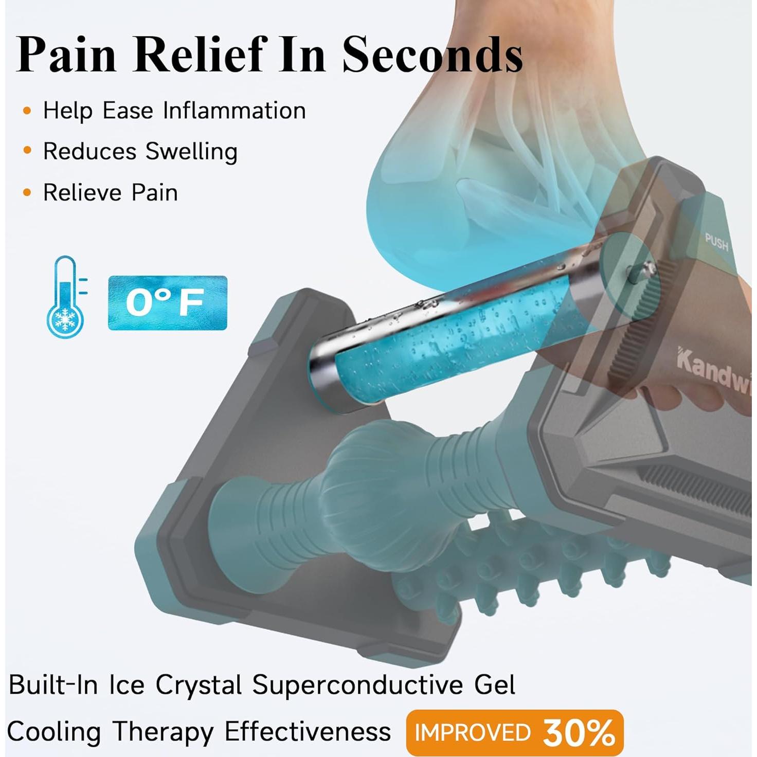 Masajeador de Pies Kandwin PRM-27-MG con Rodillo de Hielo