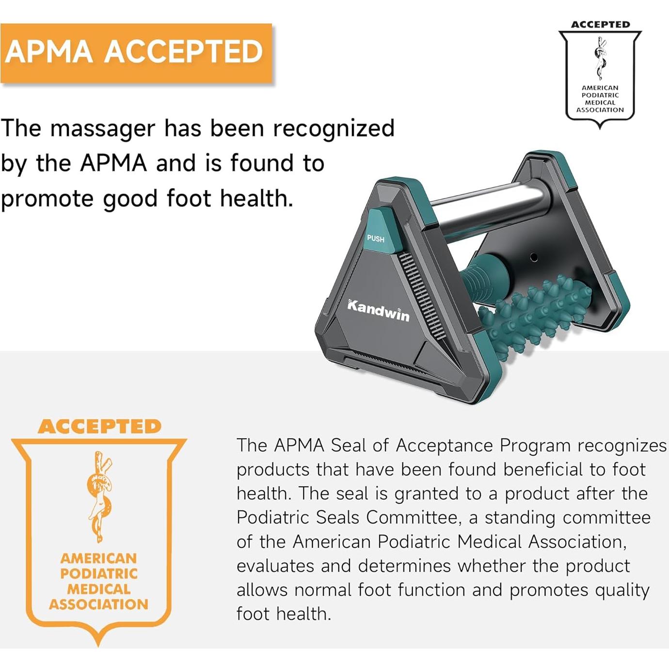 Masajeador de Pies Kandwin PRM-27-MG con Rodillo de Hielo