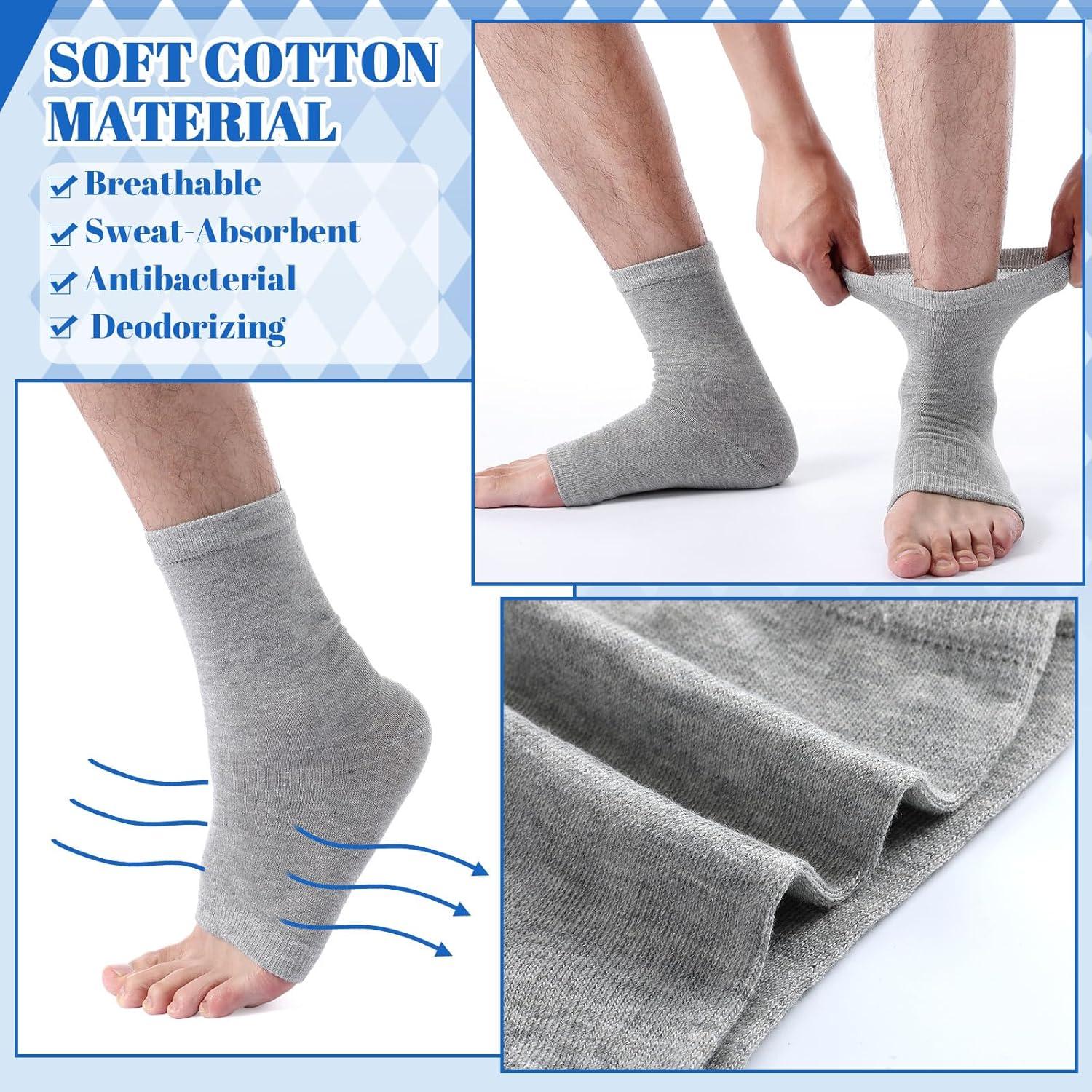 6 Pares de Calcetines Sin Dedos para Hombres Twistover - Algodón