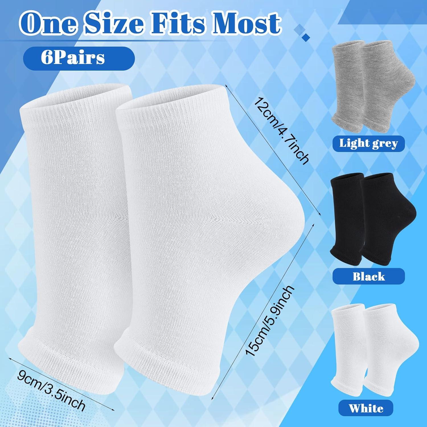 6 Pares de Calcetines Sin Dedos para Hombres Twistover - Algodón