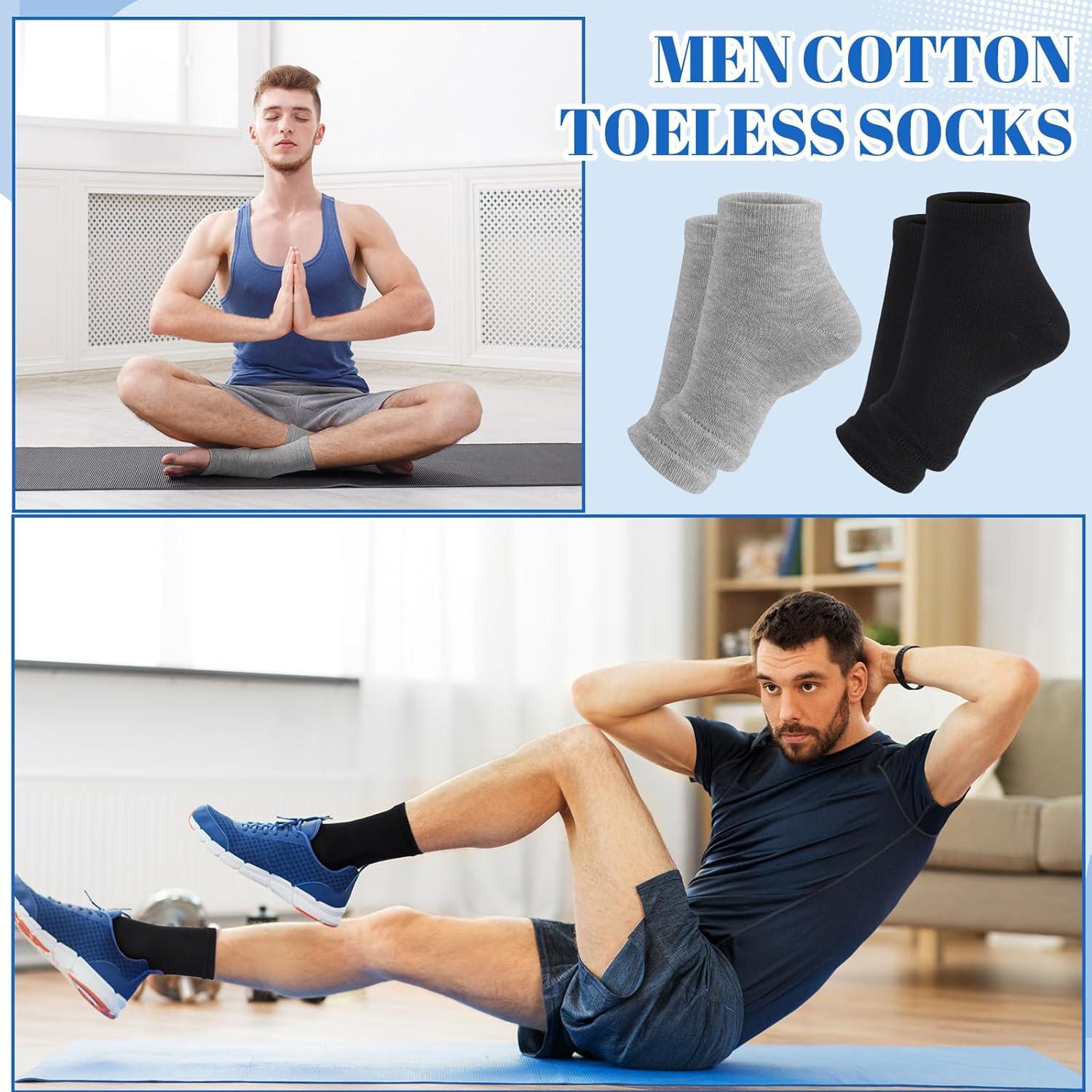 6 Pares de Calcetines Sin Dedos para Hombres Twistover - Algodón