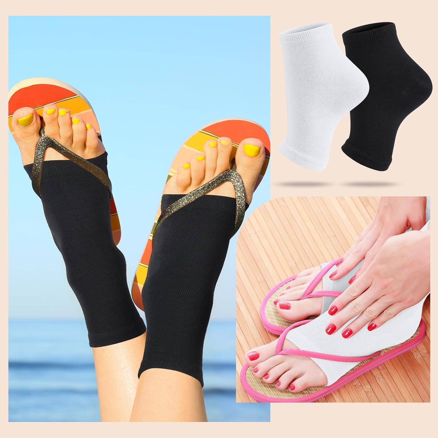 16 Pares de Calcetines de Algodón sin Dedos para Sandalias