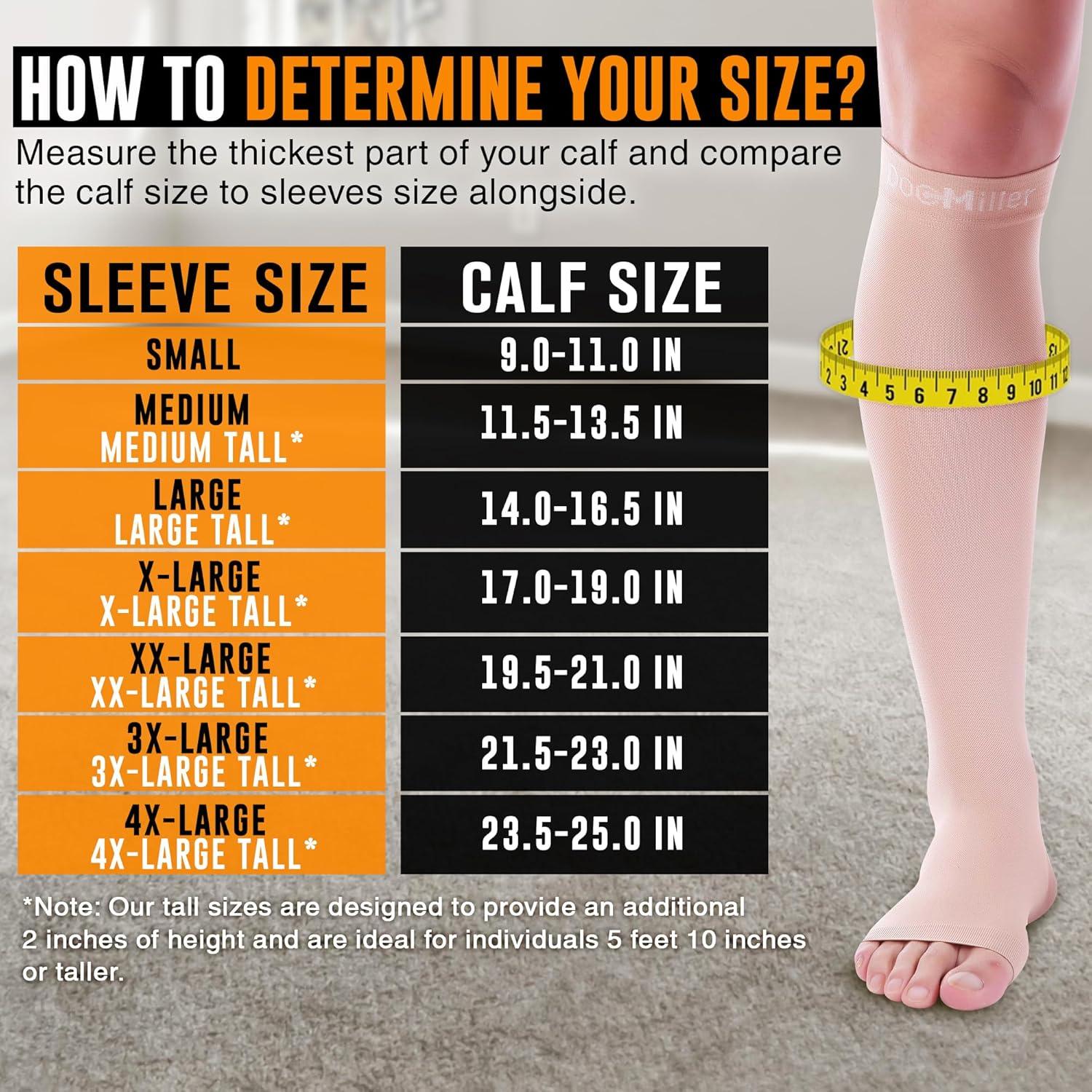 Calcetines de Compresión Doc Miller Punta Abierta 8-15 mmHg