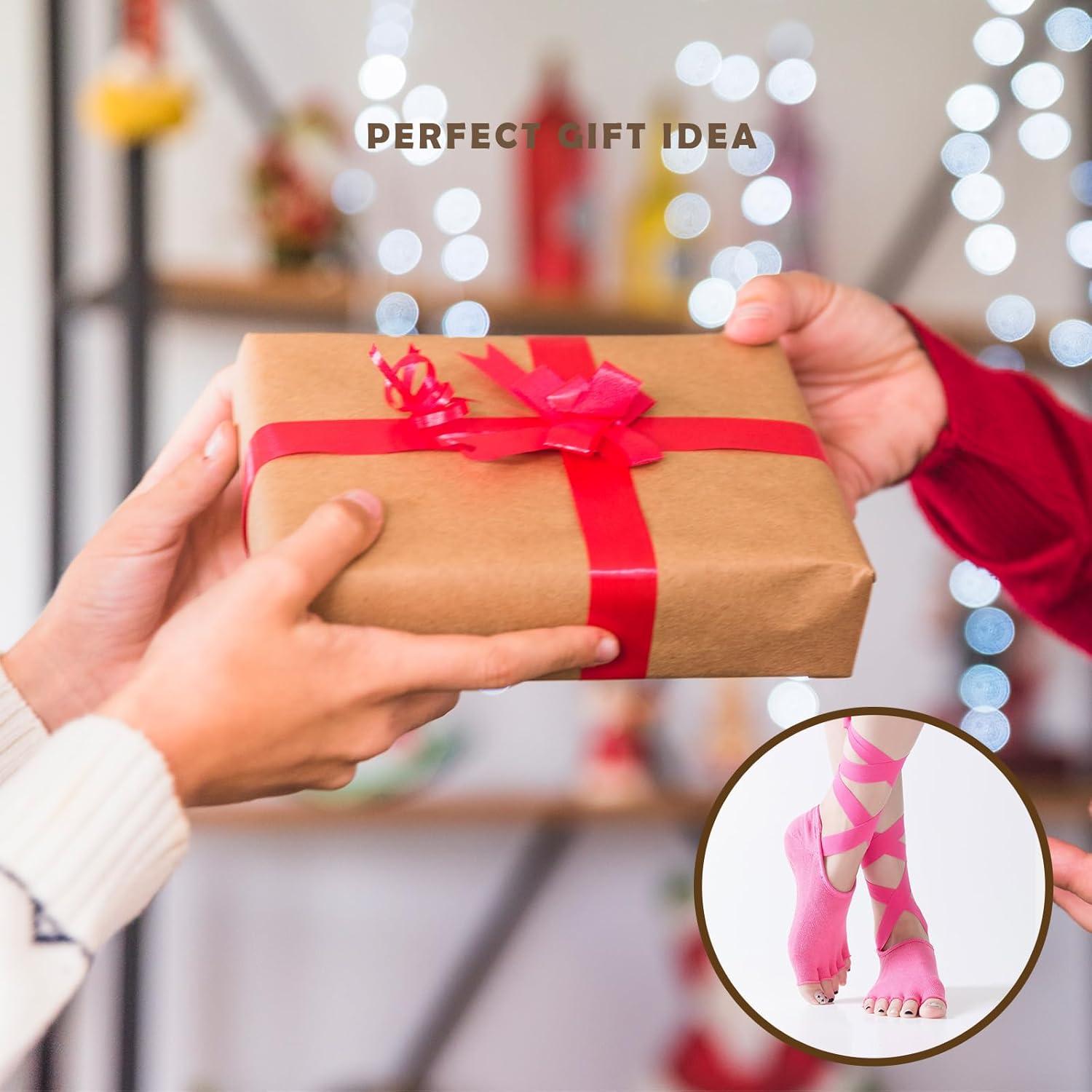 Calcetines Antideslizantes para Yoga y Pilates Swan - 3 Pares