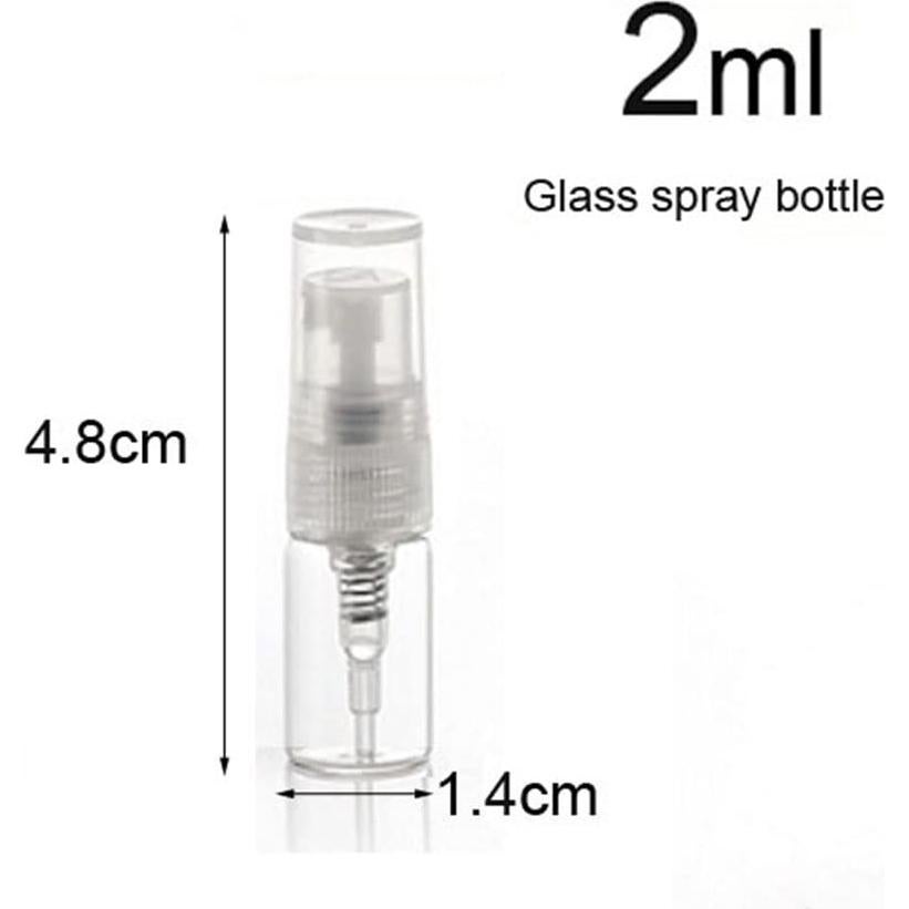 30 Mini Botellas Spray de Vidrio 2ml Elfenstall para Viaje