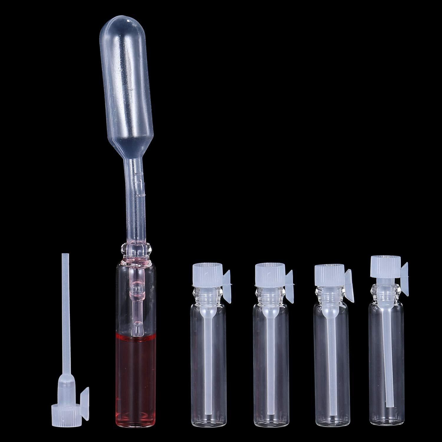 120 Frascos de Vidrio 1ml para Perfume y Aceites Esenciales