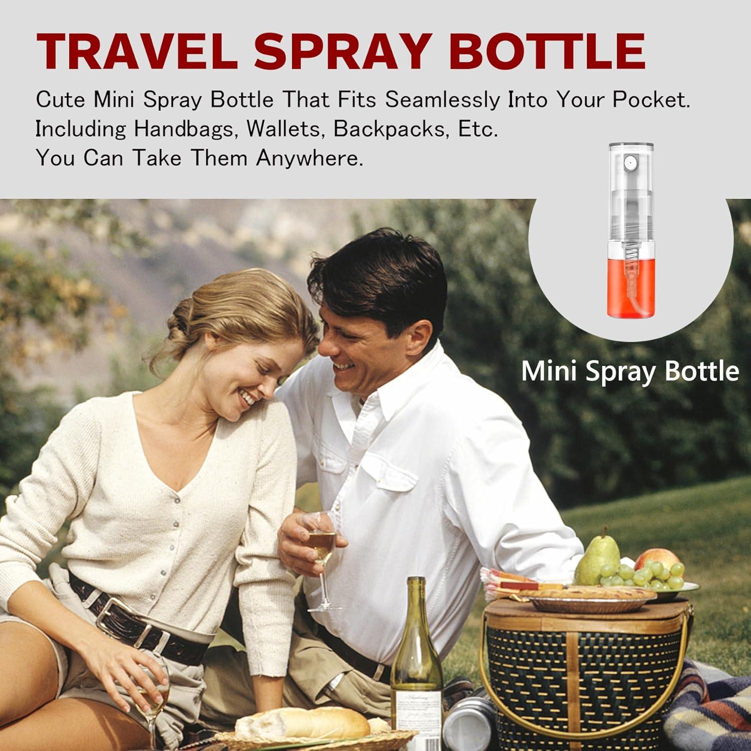 Botellas de Spray Mini 60 Pcs 2ml Vidrio Recargable Csdtylh