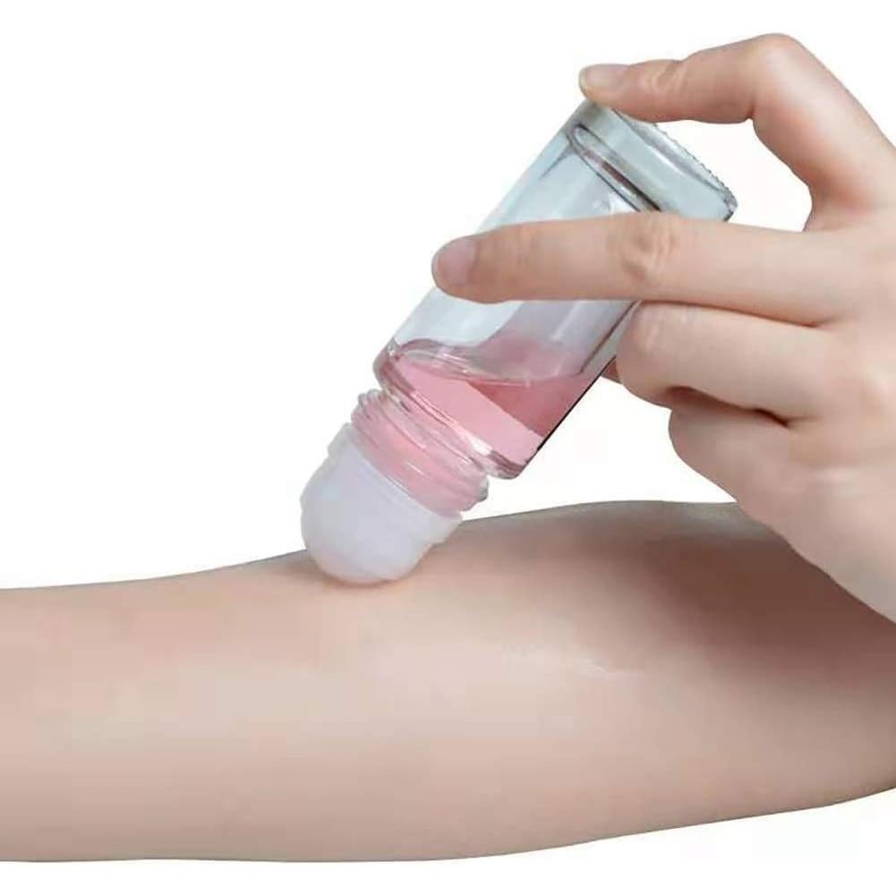 2 Botellas de Vidrio 30ml Qintreesify con Rodillo Recargables