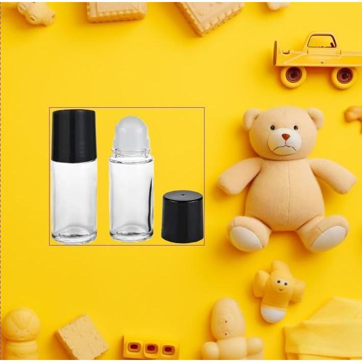 2 Botellas de Vidrio 30ml Qintreesify con Rodillo Recargables