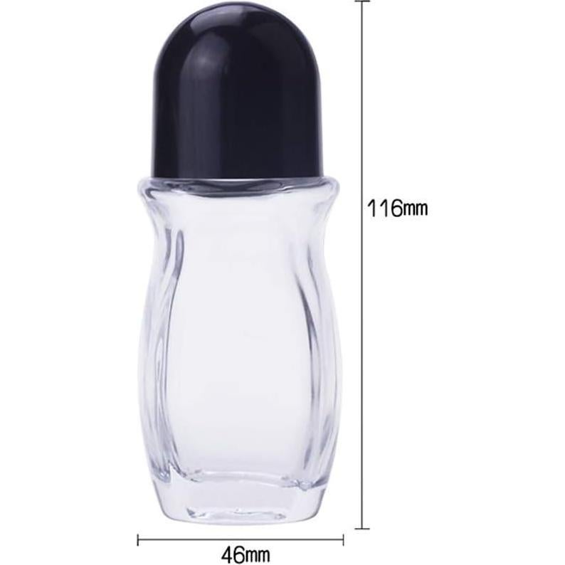 Botellas de vidrio Wresty Roll On 50ml para aceites esenciales