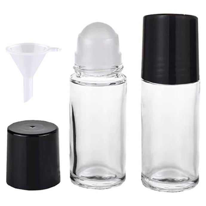 Botellas de Vidrio Transparente 30ml YSSZAM - 2 Pcs Recargables