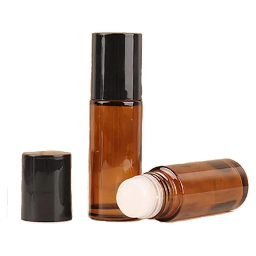 2 Botellas de Rodillo de Vidrio 50ml Cchenxxi para Aceites Esenciales