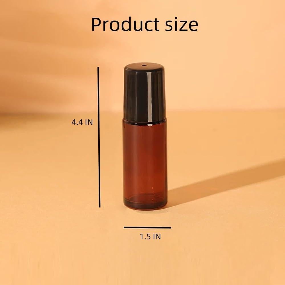 2 Botellas de Rodillo de Vidrio 50ml Cchenxxi para Aceites Esenciales