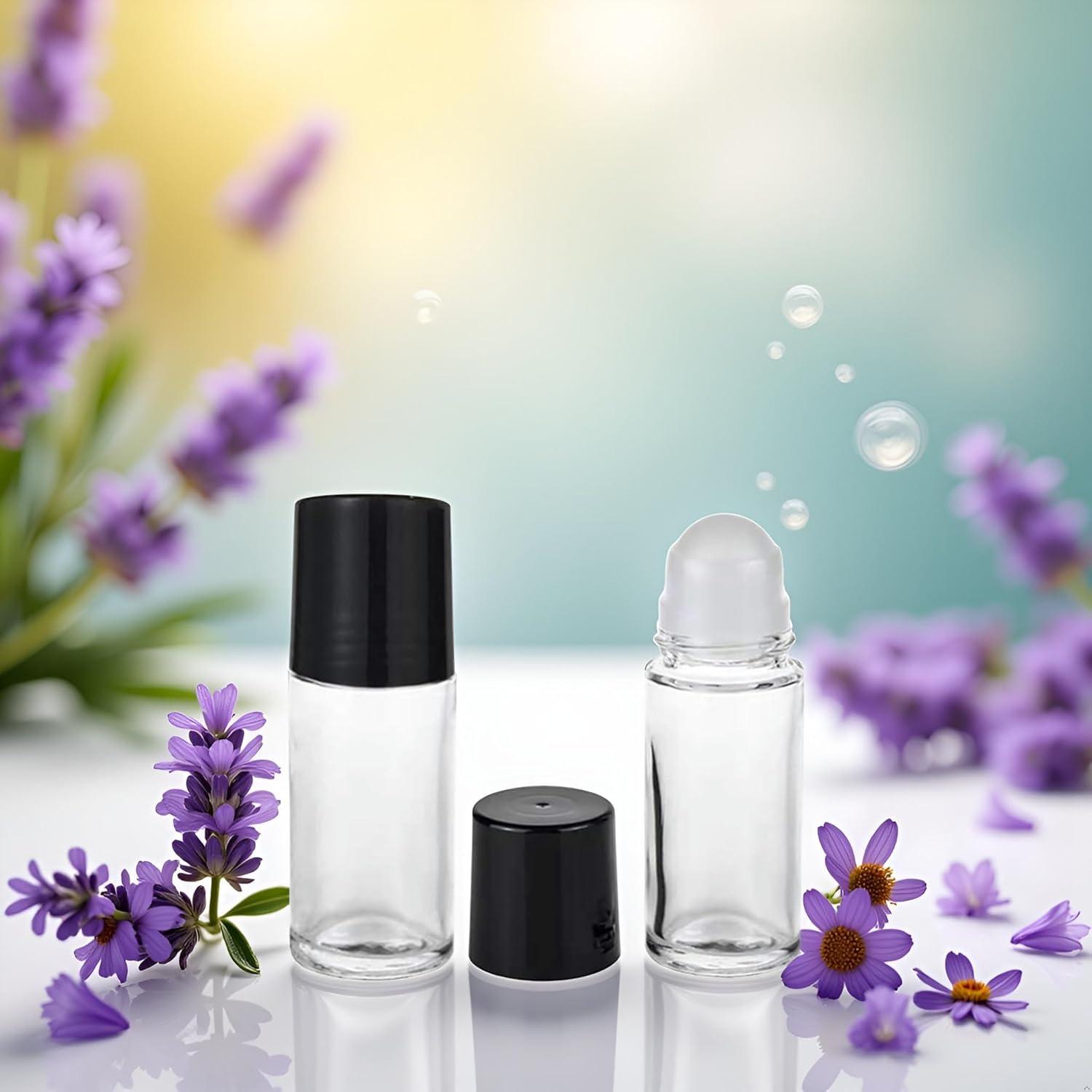 2 Botellas de Vidrio Recargables 30ml Xinjincang para Aromaterapia