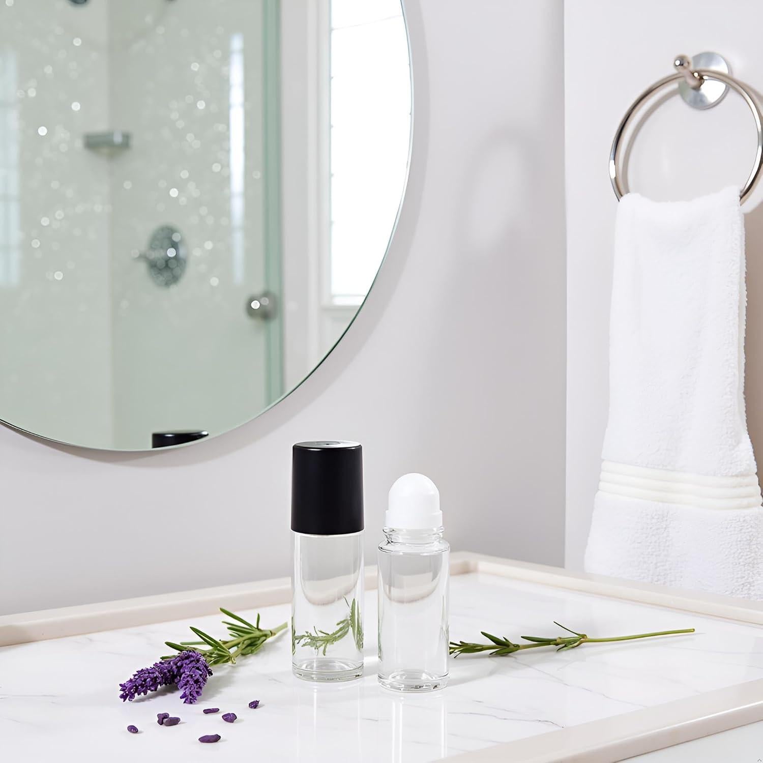 2 Botellas de Vidrio Recargables 30ml Xinjincang para Aromaterapia