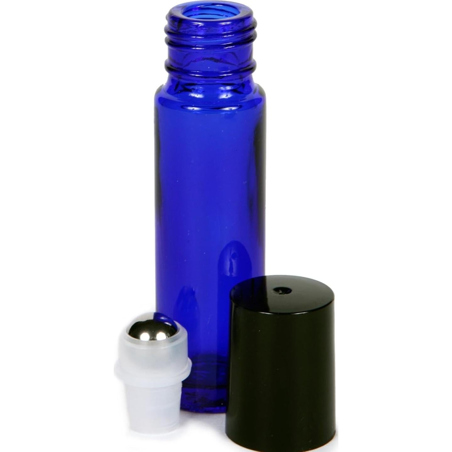 Botellas de Vidrio Roll-on Vivaplex 10 ml Azul Cobalto 24 Unidades