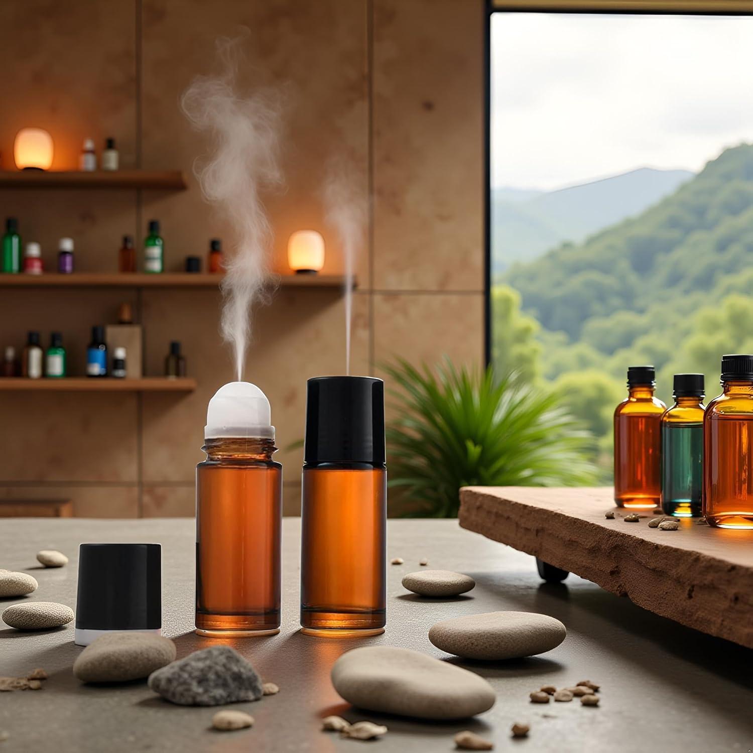 2 Botellas de Vidrio 30ml Galepromot para Aceites Esenciales