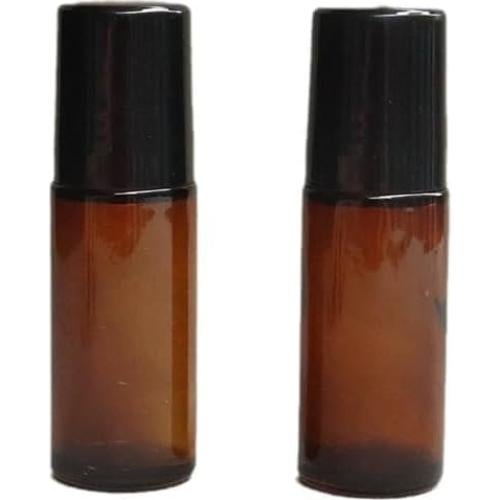 2 Botellas de Vidrio Rellenables 50ml Junfamilee Marrón