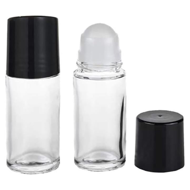 2 Botellas de Vidrio 30ml con Rodillo Sluswallow para Aceites