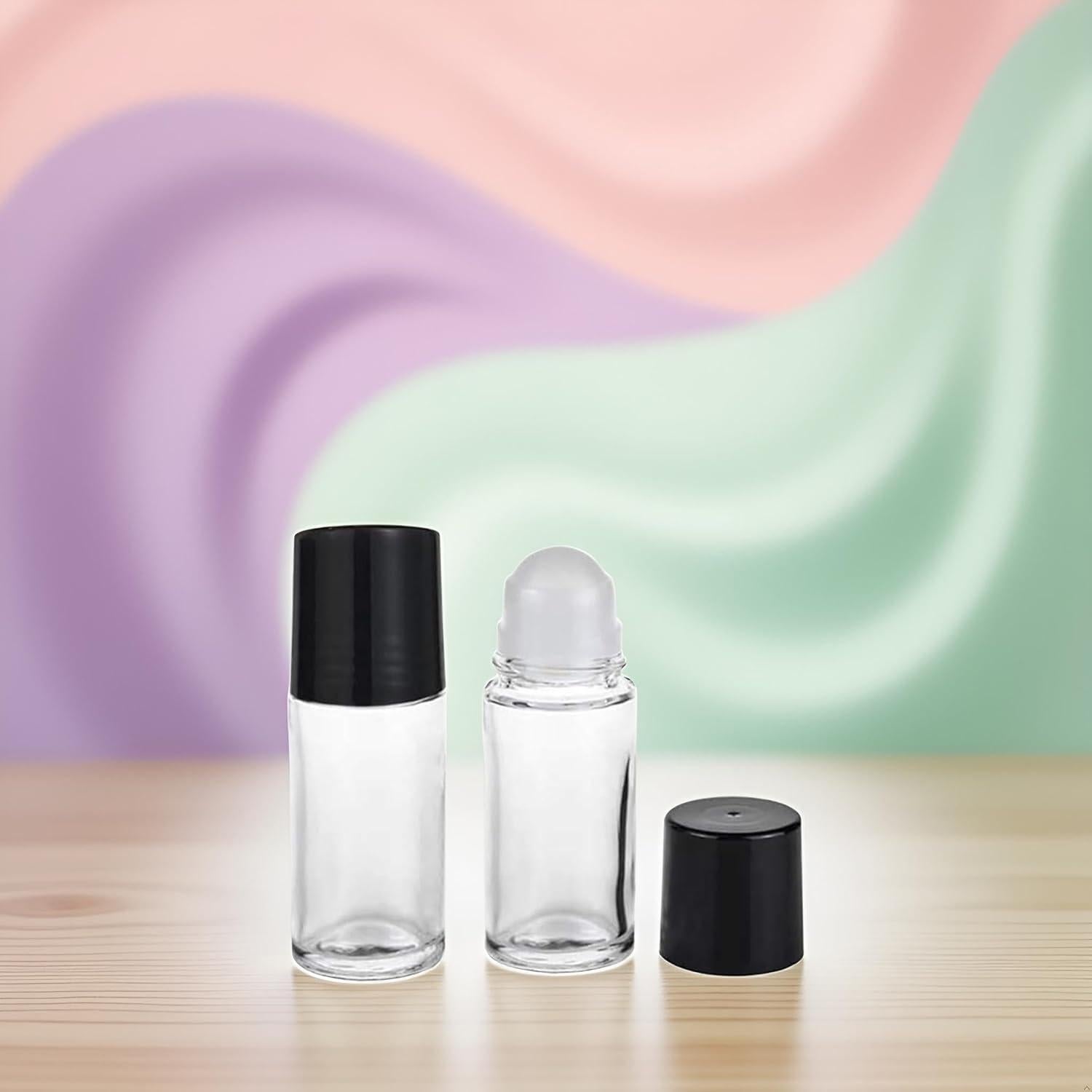 2 Botellas de Vidrio 30ml con Rodillo Sluswallow para Aceites