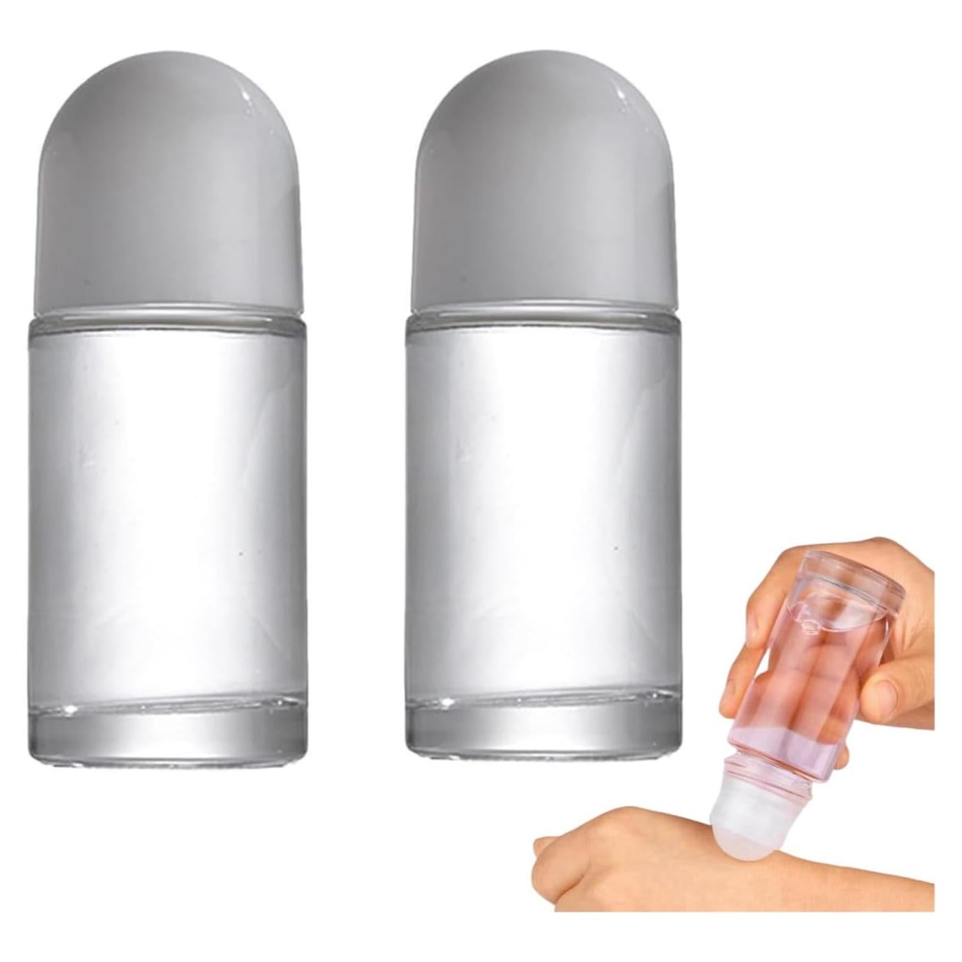 Botellas de Rodillo de Vidrio 50ML JJLFresheners - 2 Pcs A Prueba de Fugas