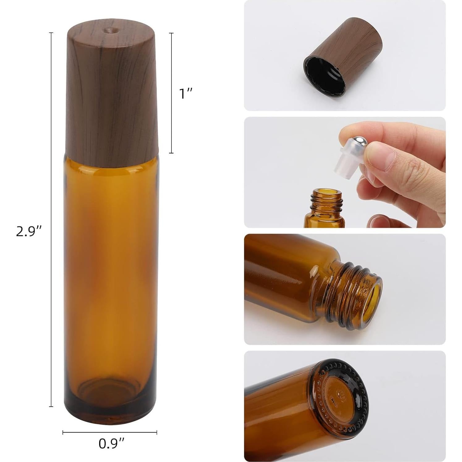 Tbestmax 12 Botellas de Vidrio para Aceite Esencial 10ml