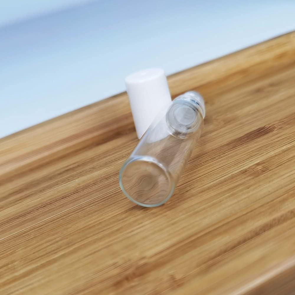 50 Botellas de Rodillo de Vidrio COSIDEA 5ml para Cosméticos