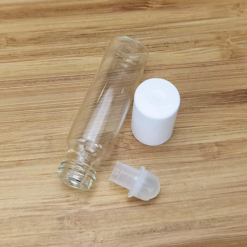 50 Botellas de Rodillo de Vidrio COSIDEA 5ml para Cosméticos