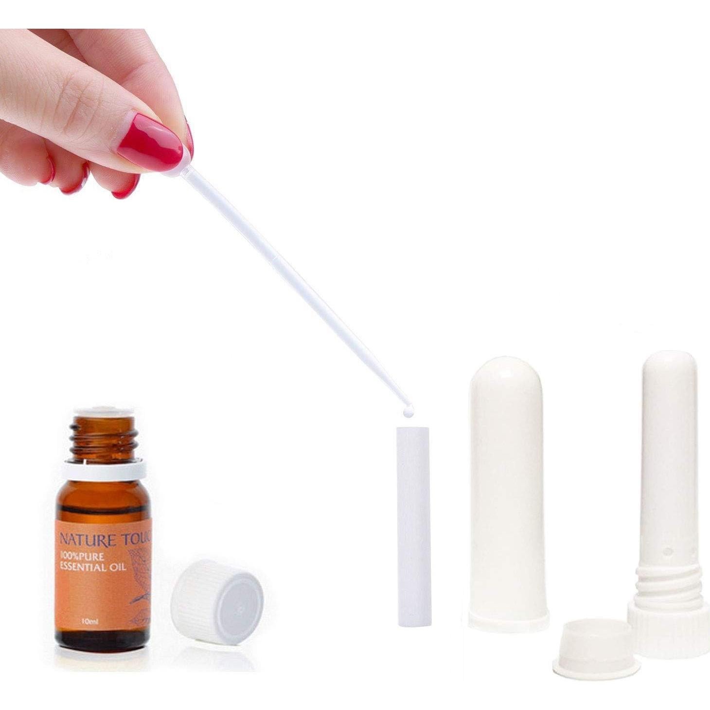 Juego de 12 Inhaladores Nasales de Aromaterapia Zison