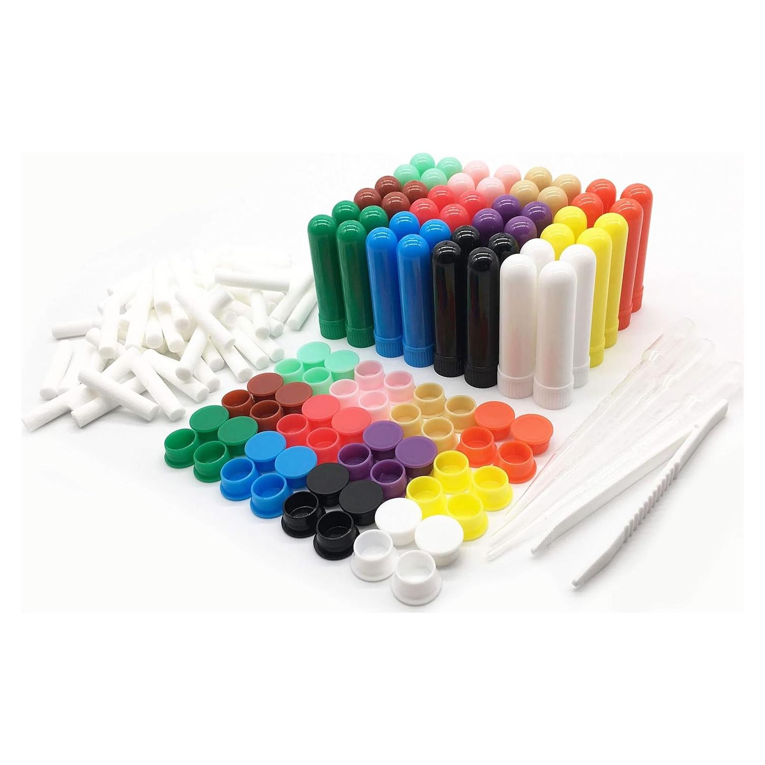 48 Tubos Inhaladores Nasales Zison para Aromaterapia Recargables