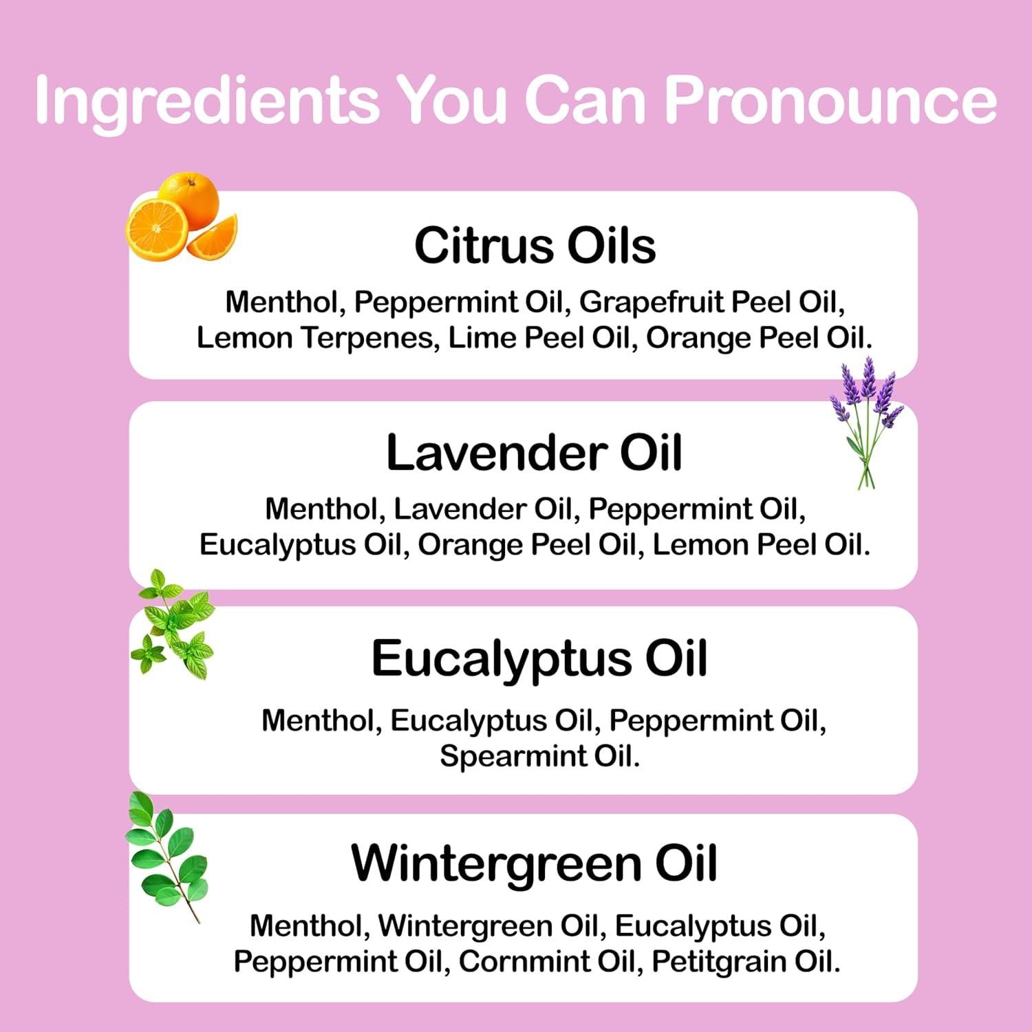 Inhaladores Nasales Rapid-K - Paquete de 4 Aromas Esenciales