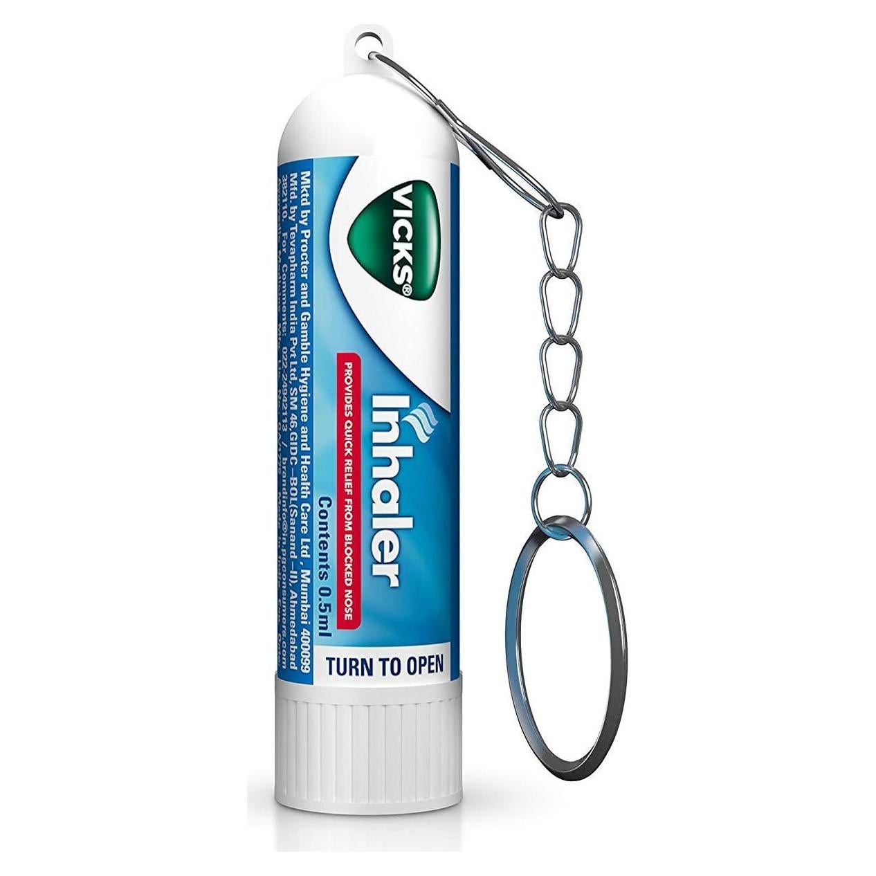 Inhalador Vicks 12 Piezas 0.5 ml Alivio Nariz Bloqueada