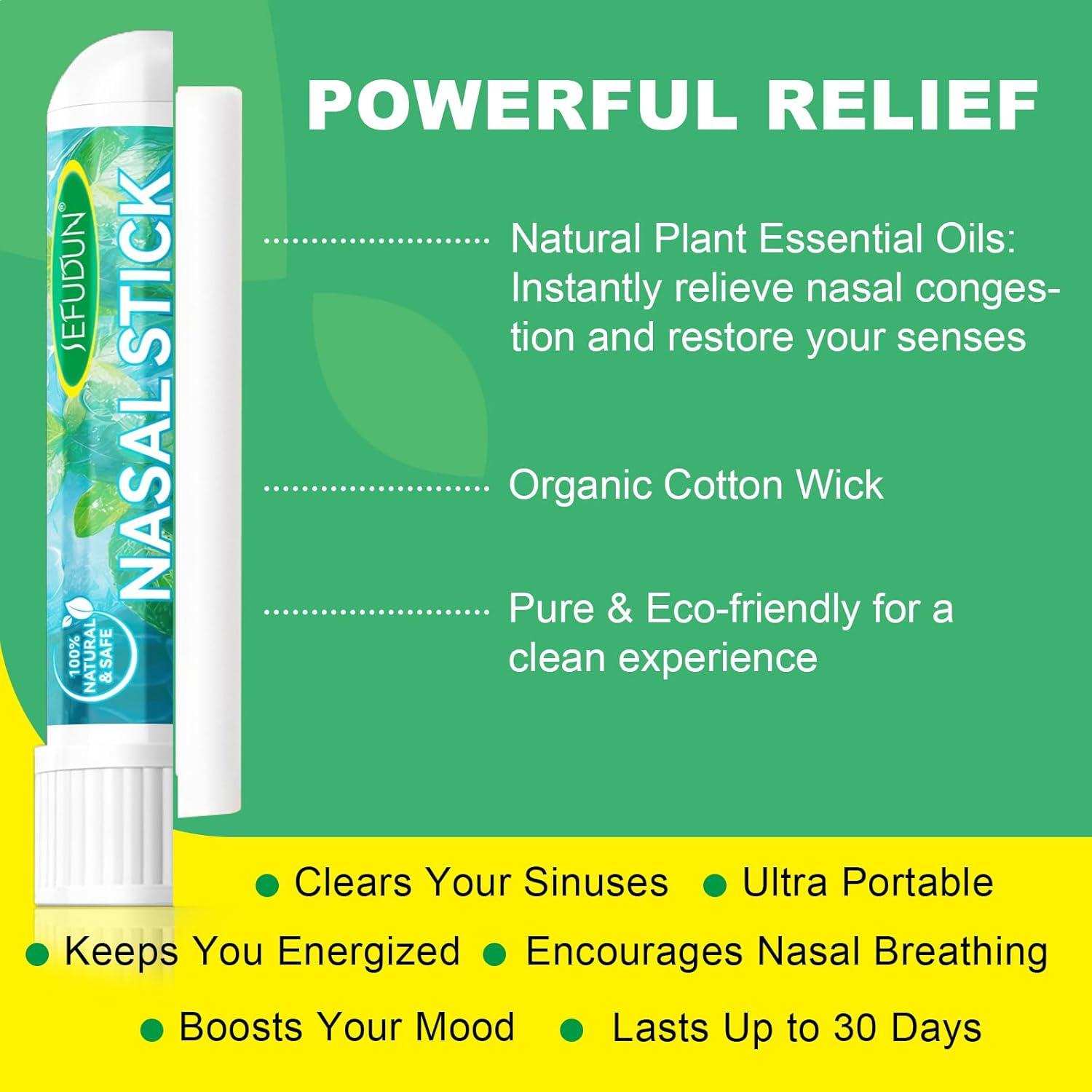 Set de Inhaladores Nasales Naturales NIFEISHI - 8 Piezas