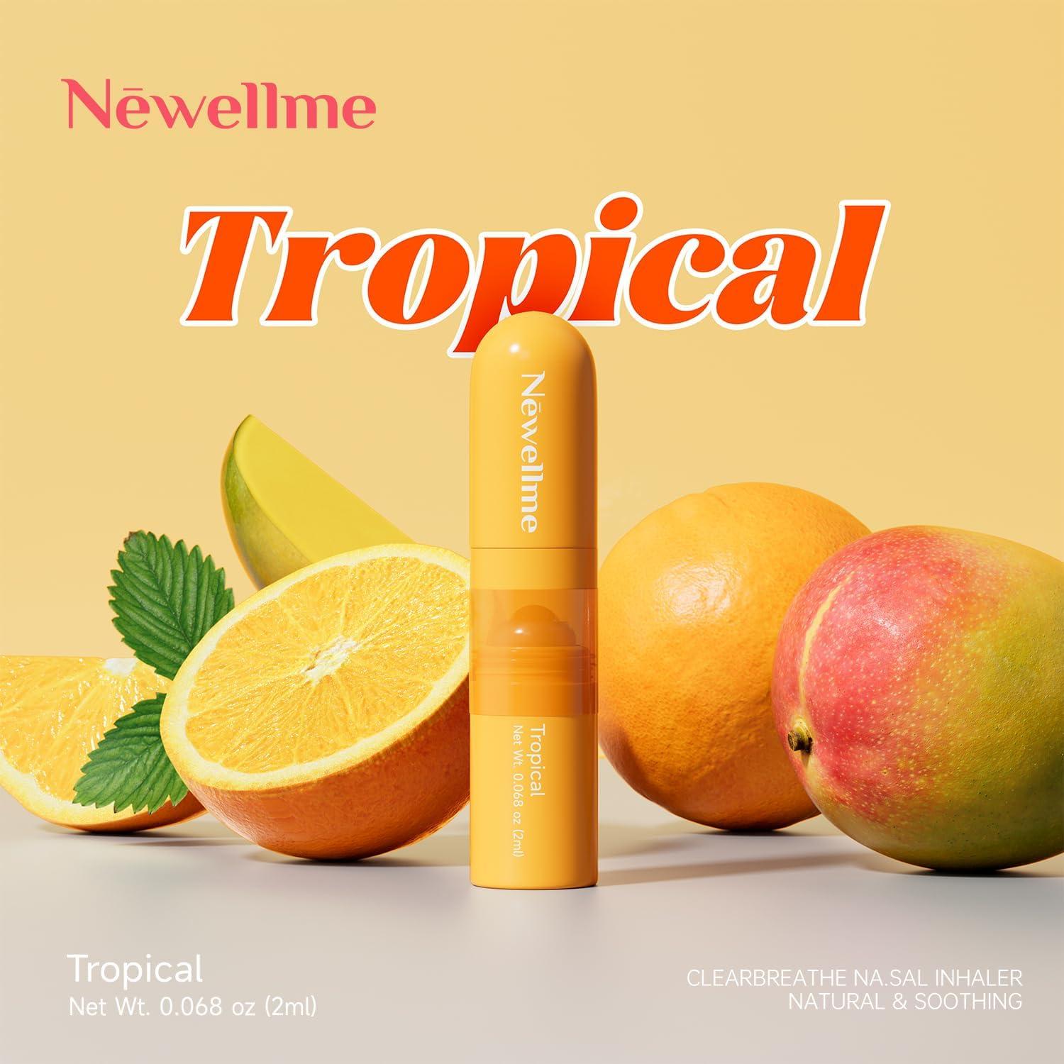 Stick Nasal Aromaterapia Newellme - Paquete de 3 Aromas