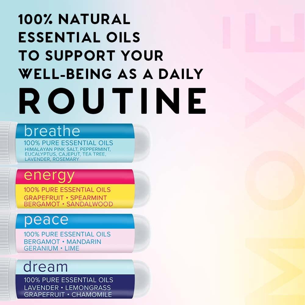 Kit de Inhaladores Nasales de Aromaterapia MOXE - 4 Piezas